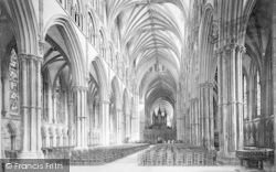 Cathedral, Nave East 1890, Lincoln