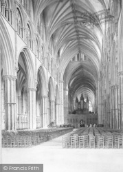 Cathedral, Nave East 1890, Lincoln