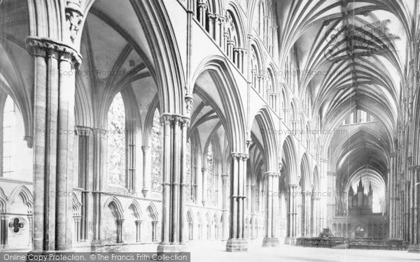 Photo of Lincoln, Cathedral, Nave East c.1879