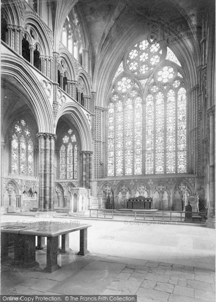 Lincoln, Cathedral, New Morning Chapel 1890 Photo of Lincoln, Cathedral, New Morning Chapel 1890