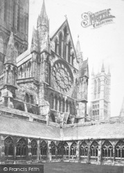 Cathedral, North Transept And Cloisters c.1879, Lincoln