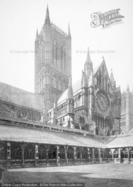 Photo of Lincoln, Cathedral, North Transept And Cloisters c.1879