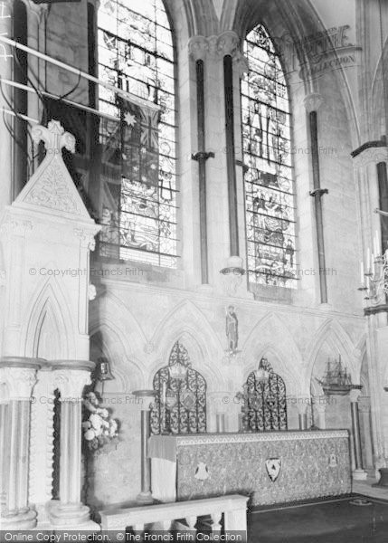 Photo of Lincoln, Cathedral, Royal Navy Chapel c.1965
