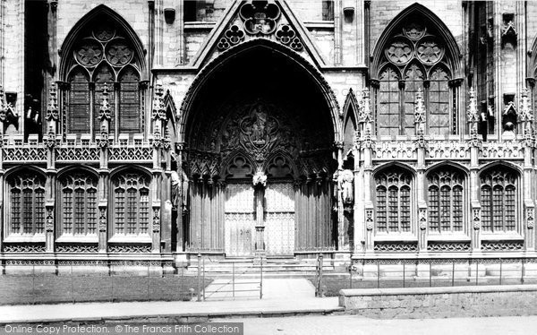 Photo of Lincoln, Cathedral, South Porch 1895