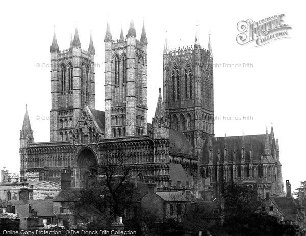 Photo of Lincoln, Cathedral, South West c.1879