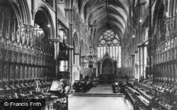 Cathedral, The Choir c.1930, Lincoln