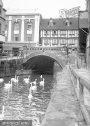 High Bridge Over River Witham From Waterside South c.1955, Lincoln