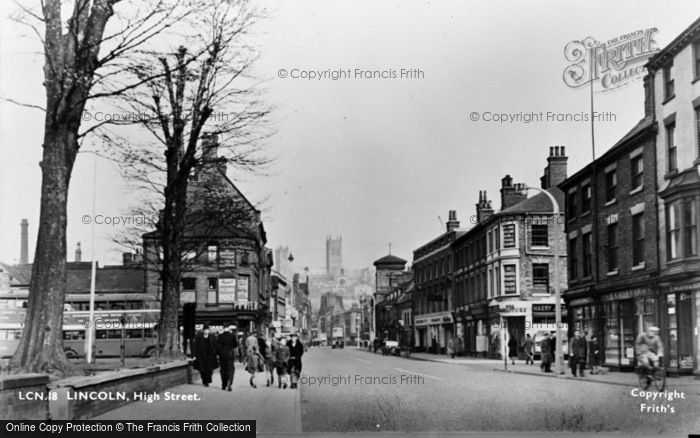 Photo of Lincoln, High Street c.1950