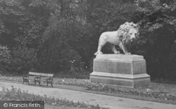 Lion Statue, The Arboretum c.1950, Lincoln