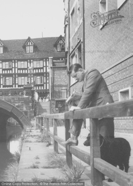 Photo of Lincoln, Man At High Bridge c.1965