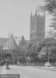 Northgate And Cathedral c.1955, Lincoln