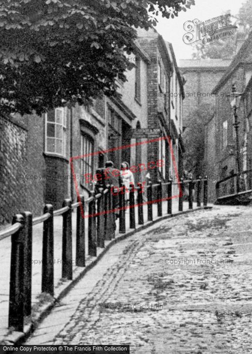 Photo of Lincoln, Passing Each Other, Steep Hill c.1950
