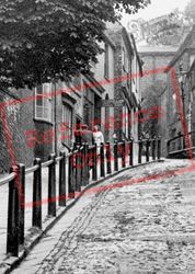 Passing Each Other, Steep Hill c.1950, Lincoln