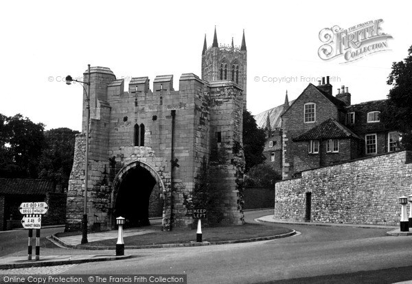 Photo of Lincoln, Potter Gate And Cathedral c.1950