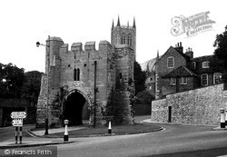Potter Gate And Cathedral c.1950, Lincoln
