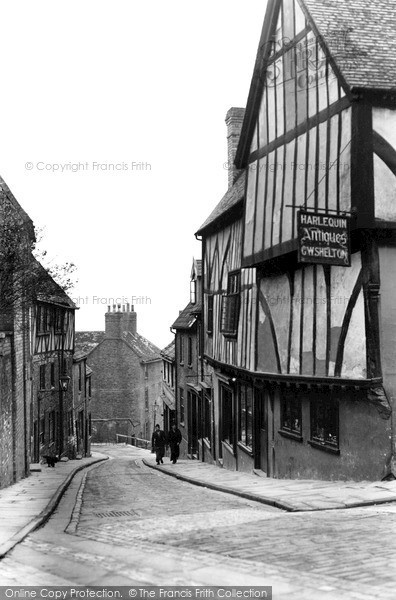 Photo of Lincoln, Steep Hill c.1950