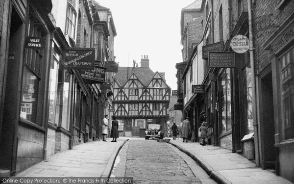 Photo of Lincoln, Steep Hill c.1955