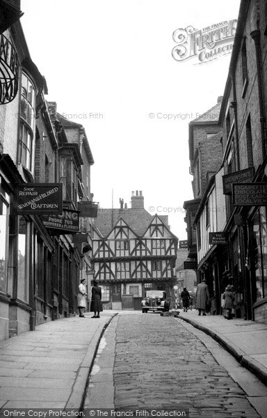 Photo of Lincoln, Steep Hill c.1955
