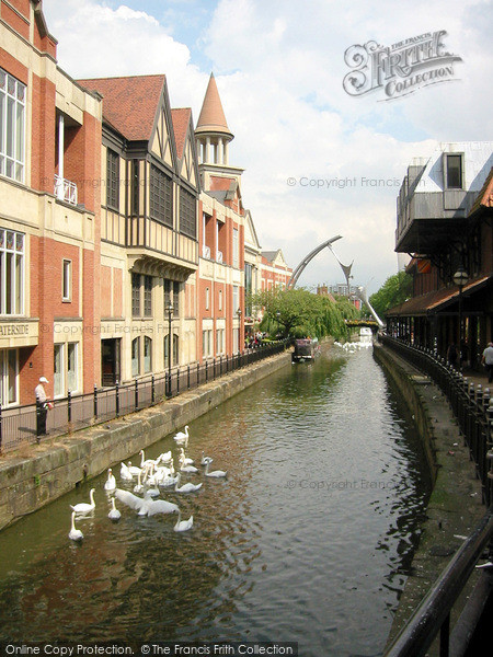 Photo of Lincoln, The Waterside Centre And River Witham 2004