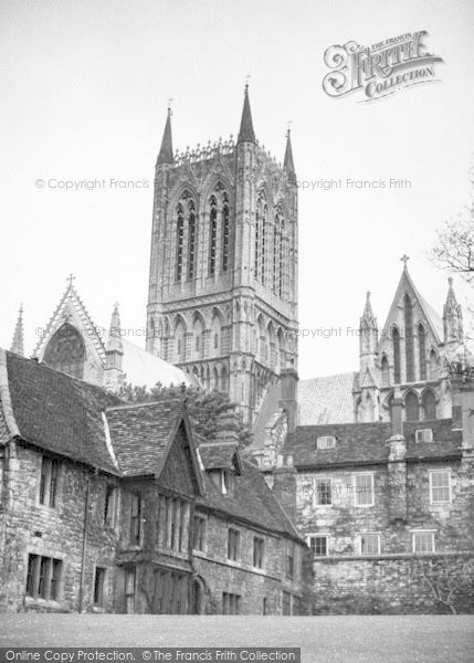 Photo of Lincoln, Vicars' Court c.1955