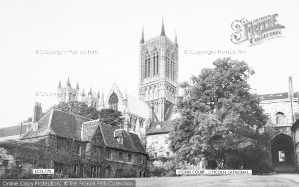 Photo of Lincoln, Vicars' Court c.1965