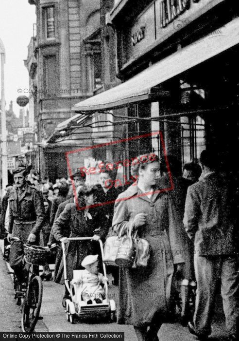 Photo of Lincoln, Window Shopping, High Street c.1950
