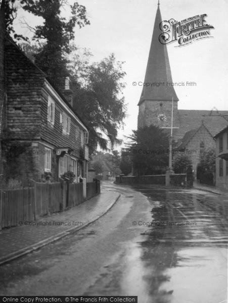Photo of Lindfield, All Saints' Church And Cottages Looking North c.1960
