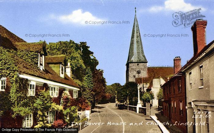 Photo of Lindfield, Bower House And All Saints Church 1957