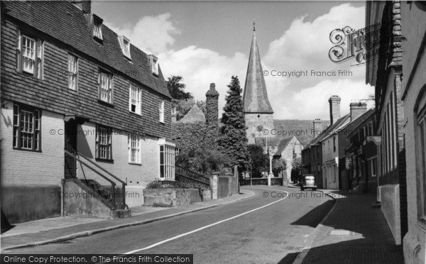 Photo of Lindfield, Upper High Street c.1960