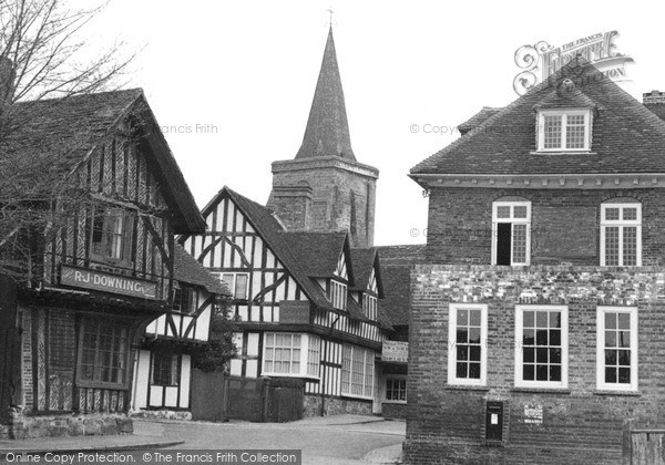Photo of Lingfield, Church Of St Peter And St Paul And Old Houses 1951