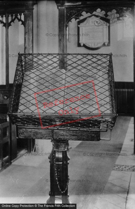 Photo of Lingfield, Church , The Chained Bible 1906
