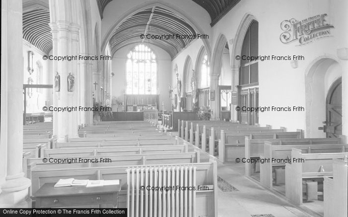 Photo of Lingfield, The Church, Interior 1959