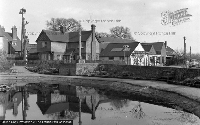 Photo of Lingfield, The Pond And Memorial 1955