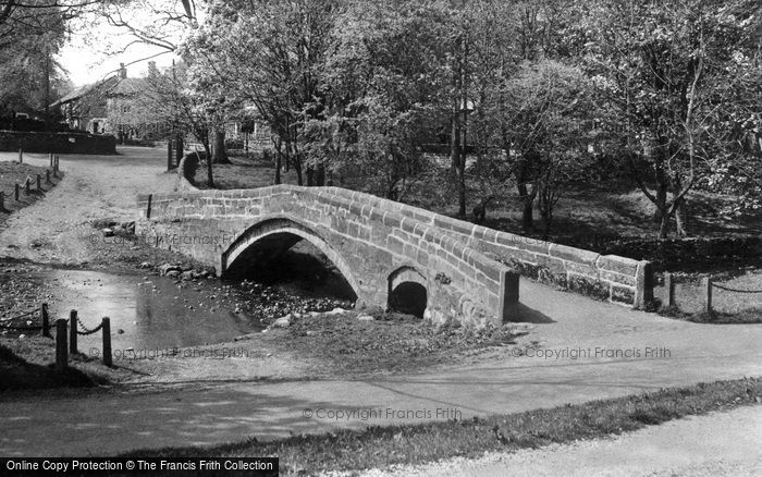 Photo of Linton, Packhorse Bridge c.1955