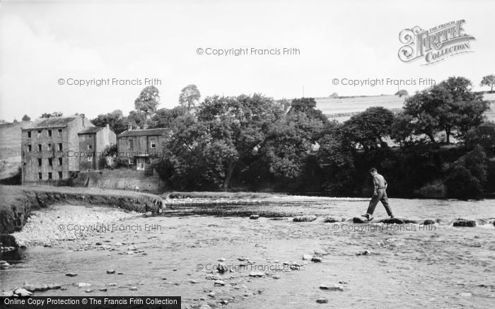 Photo of Linton, Stepping Stones And Low Mill c.1955