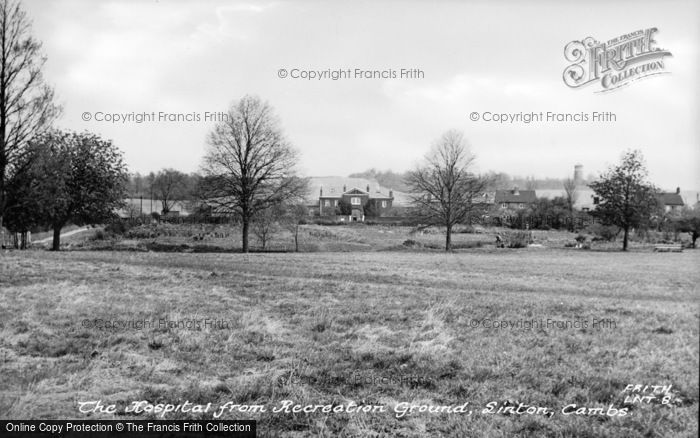 Photo of Linton, The Hospital, From Recreation Ground c.1955