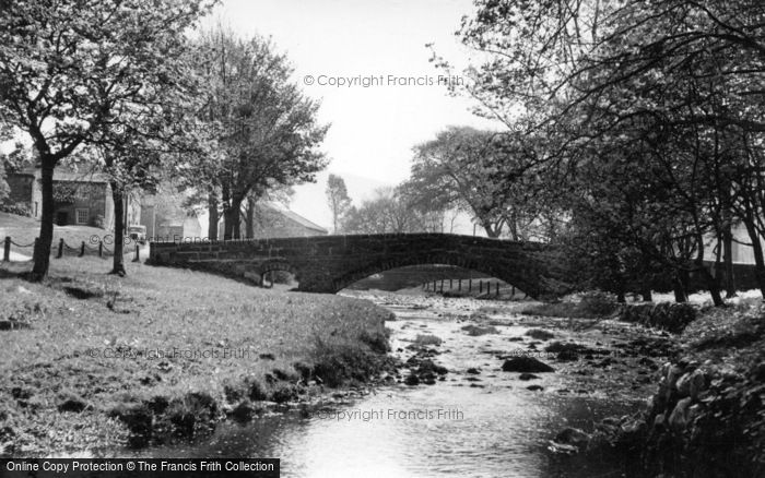 Photo of Linton, The Packhorse Bridge c.1955