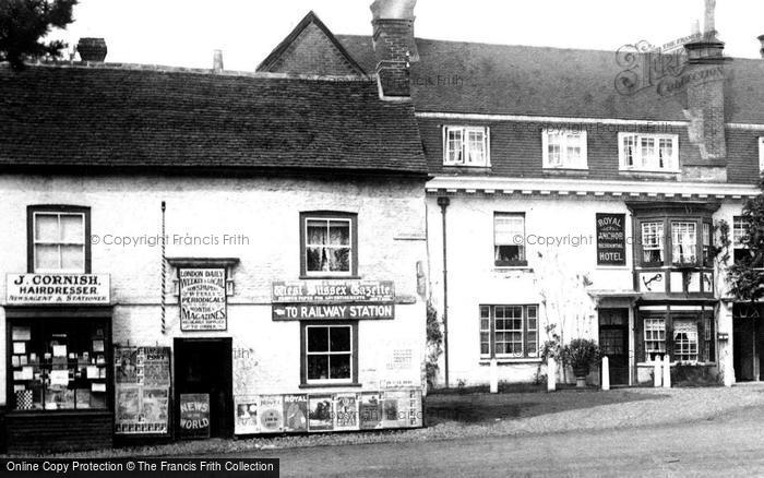 Photo of Liphook, Hairdresser, Newsagents And Royal Anchor Hotel 1906