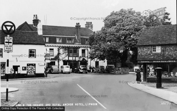 Photo of Liphook, The Square And Royal Anchor Hotel c.1955
