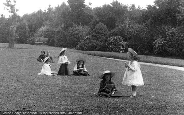 Photo of Liskeard, Children In The Park 1906