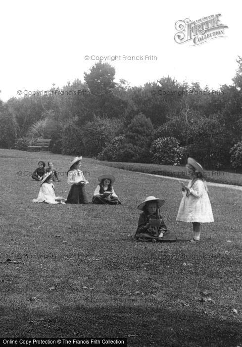Photo of Liskeard, Girls In The Park 1906