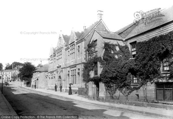 Photo of Liskeard, Library And Stuart House 1900