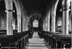 Parish Church Interior c.1935, Liskeard
