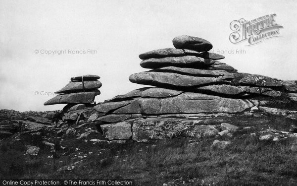 Photo of Liskeard, Rock Formations Near The Cheesewring, Stowe's Hill, Bodmin Moor 1890