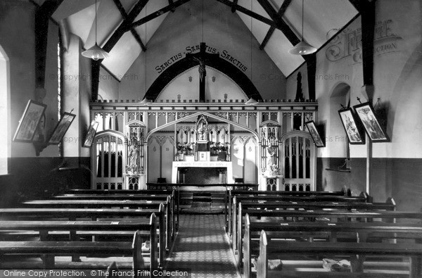 Photo of Liskeard, St Neot's Roman Catholic Church Interior c.1935