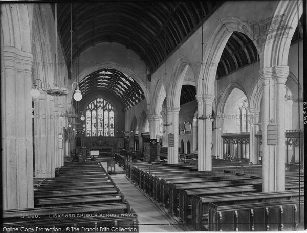 Photo of Liskeard, The Church Across Nave 1928