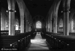 The Interior Of The Parish Church c.1935, Liskeard