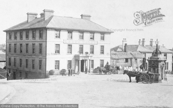 Photo of Liskeard, The Parade, The Webb's Hotel 1906