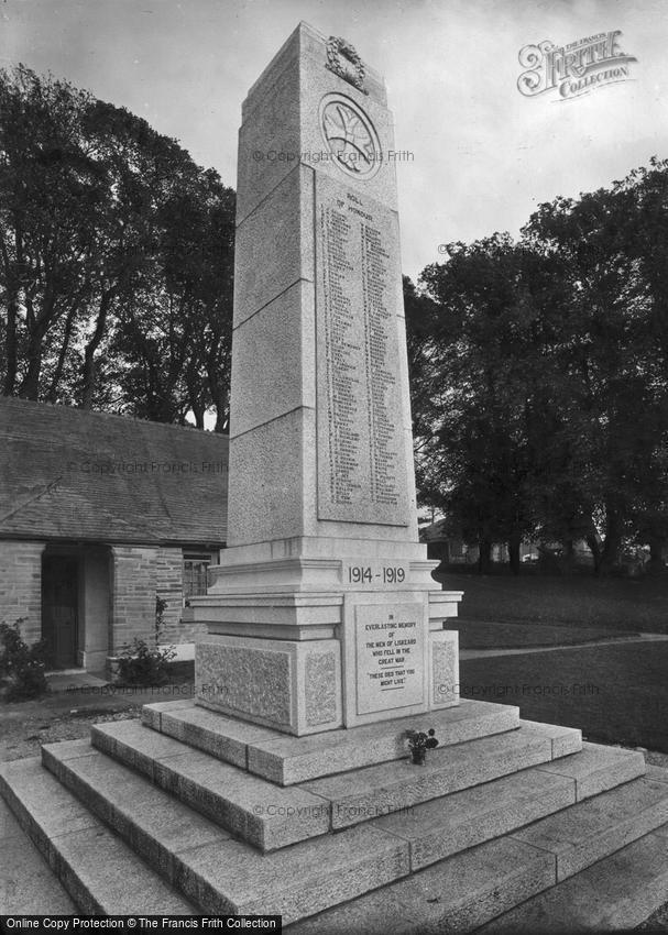 Liskeard, War Memorial 1922