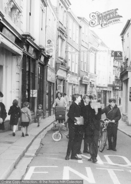 Photo of Liskeard, Youths In Fore Street c.1960